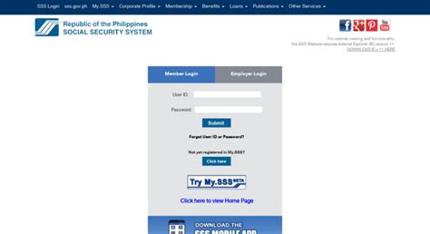 sssbet login|Republic of the Philippines Social Security System.